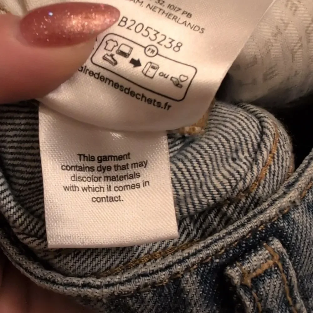 Free People Aster Straight Jeans Relaxed Fit Blue Denim Size 28